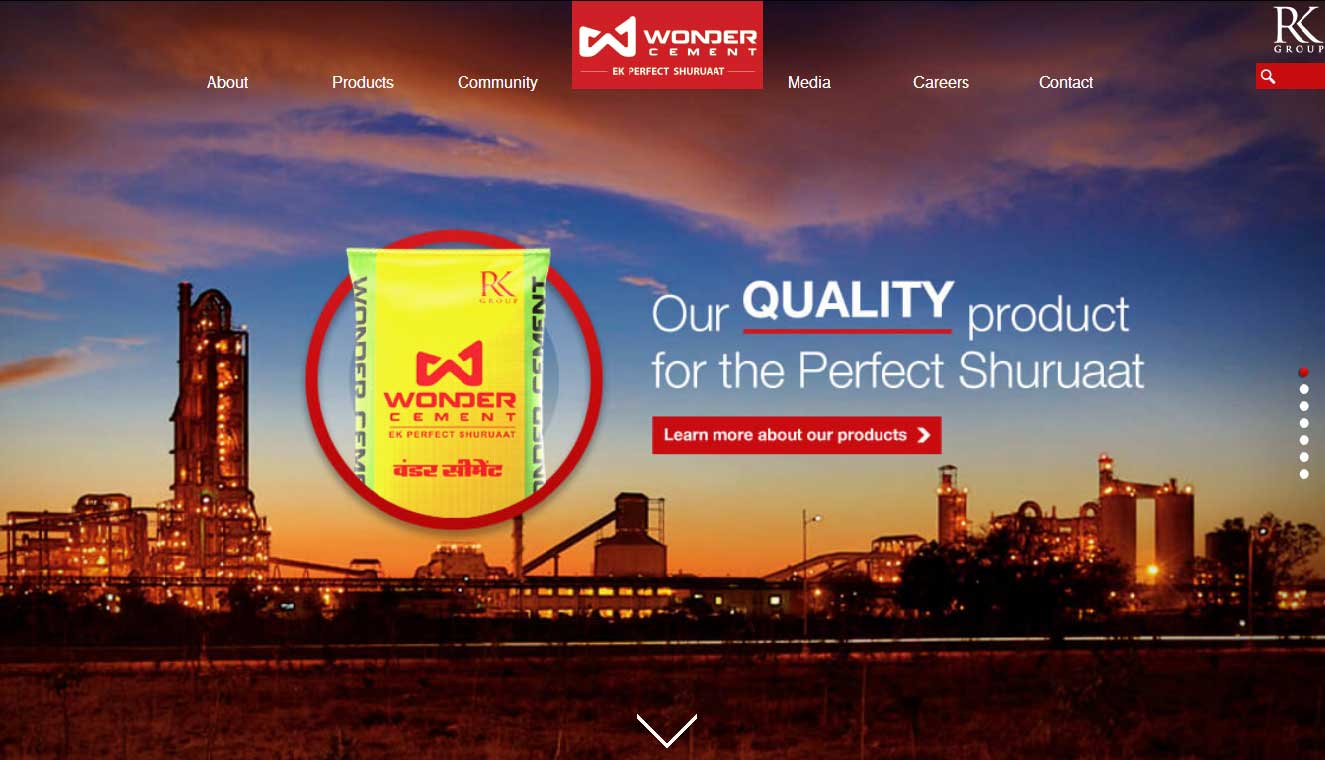 WonderCement CMS Portal